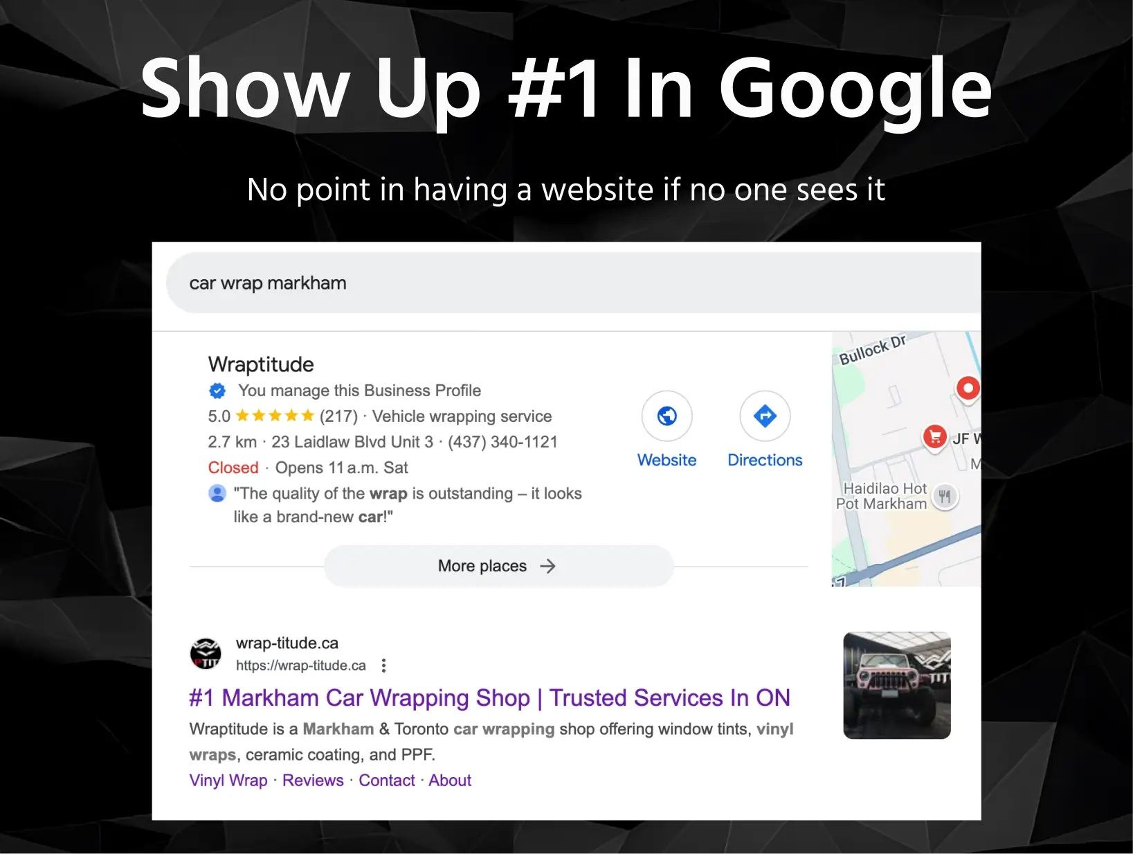 car wrap marketing SEO case study